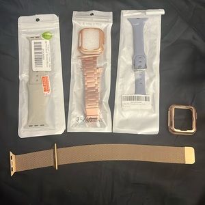 Apple Watch bands 38/40 mm Lot of 4 bands